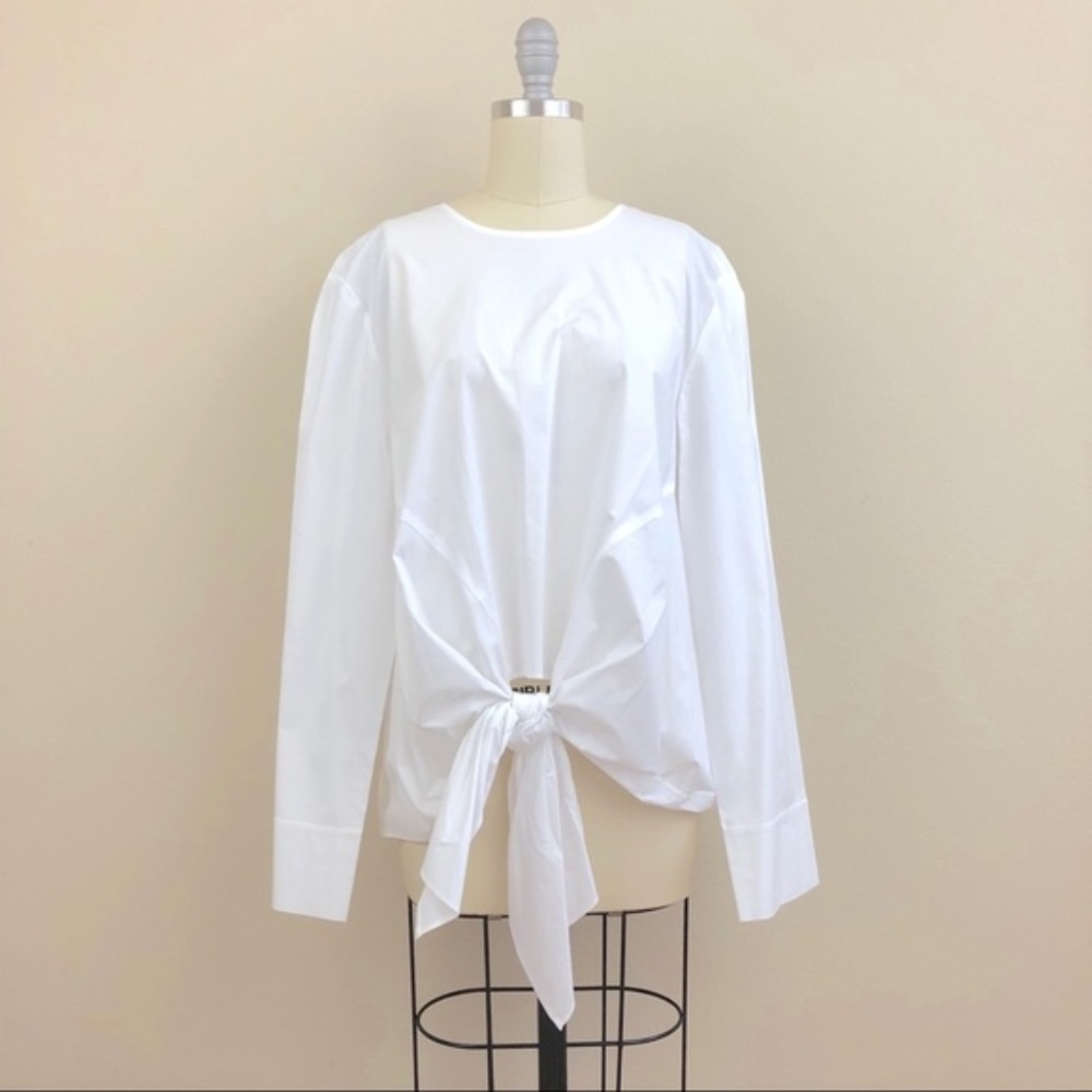 ANTONIO MELANI CRISP WHITE BLOUSE